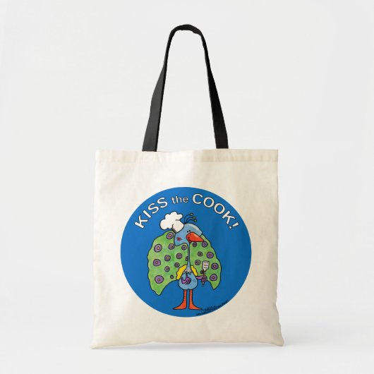 Chef Peacock, Kus de Cook! Tote Bag (Voorkant)