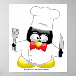 Chef Penguin Poster