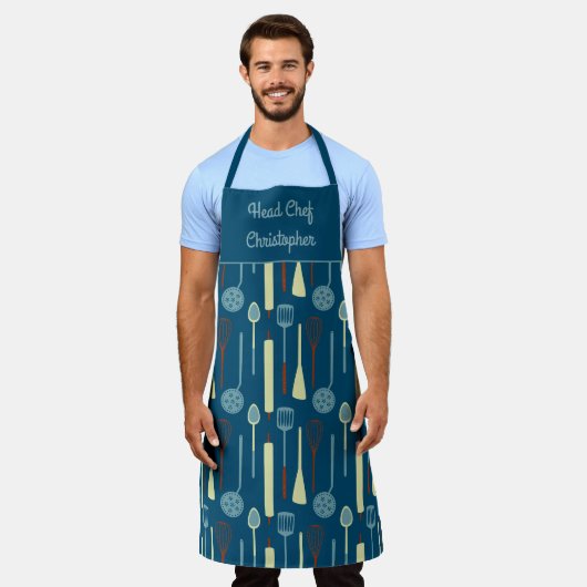 Chef Personeel Schort (Gedragen)