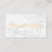 Chef-Pet | Achtergrond witte marmer Visitekaartje (Achterkant)