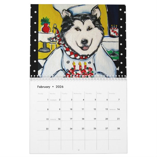 CHEF PET ART CALENDAR KALENDER (Feb 2026)