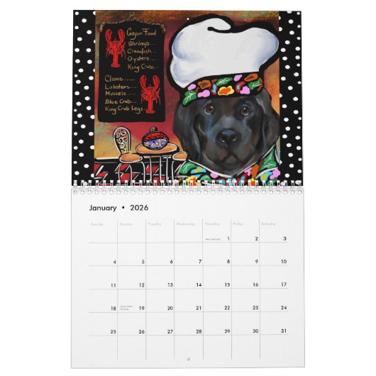 CHEF PET ART KALENDER (Jan 2026)