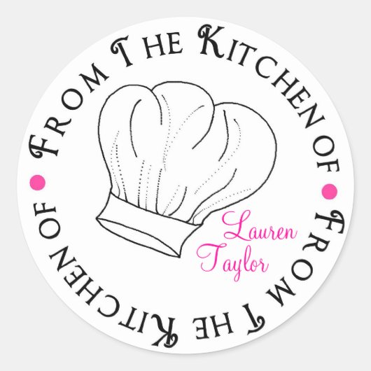 Chef Pet Bakken Keuken Stickers (Voorkant)