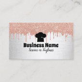 Chef Pet Cupcake bakkerij Moderne schijven Visitekaartje (Voorkant)