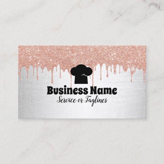 Chef Pet Cupcake bakkerij Moderne schijven Visitekaartje (Voorkant)