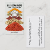 Chef Pet en gebruiksvoorwerpen Visitekaartje (Voorkant / Achterkant)