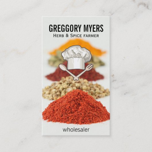 Chef Pet en gebruiksvoorwerpen Visitekaartje (Voorkant)