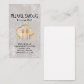 Chef Pet en Silverware Visitekaartje (Voorkant / Achterkant)