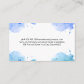 Chef-Pet en zilverwerk | WATERVERF Visitekaartje (Achterkant)