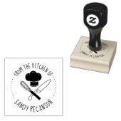 Chef pet gebruiksvoorwerpen gepersonaliseerd uit d rubberstempel (Gestempeld)