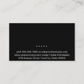 Chef Pet gebruiksvoorwerpen | Hout Visitekaartje (Achterkant)