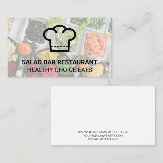Chef-Pet | Groenten Visitekaartje (Voorkant / Achterkant)