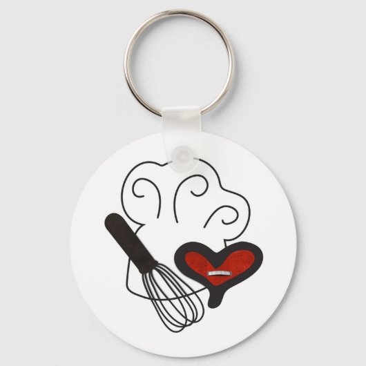 Chef pet kookliefde sleutelhanger (Voorkant)