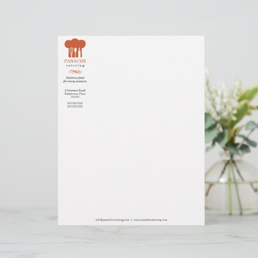 Chef Pet Letterhead Briefhoofd (Staand voorkant)