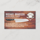 Chef-Pet | Levensmiddelen | Hout Visitekaartje (Voorkant)