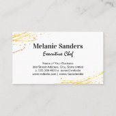 Chef Pet Logo | Frontpan | Groenten en fruit Visitekaartje (Achterkant)