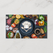 Chef Pet Logo | Frontpan | Groenten en fruit Visitekaartje (Voorkant)