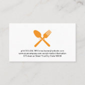 Chef Pet Logo | Houten achtergrond Visitekaartje (Achterkant)