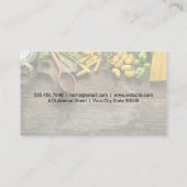 Chef Pet Logo | Houten deklaag Visitekaartje (Achterkant)