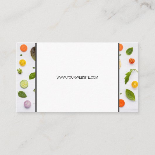 Chef Pet Logo | Plantgoed Visitekaartje (Achterkant)