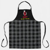 Chef pet monogram foodie gepersonaliseerd koken schort (Voorkant)