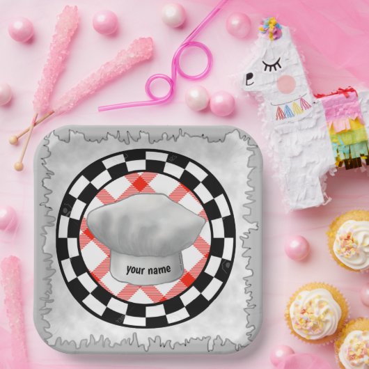 Chef pet papier borden papieren bordje (Feest)