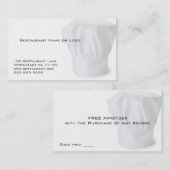 Chef Pet Restaurant Coupon Kaarten (Voorkant / Achterkant)