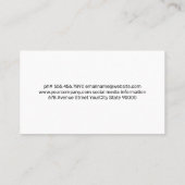 Chef Pet Restaurant Logo | Hout Visitekaartje (Achterkant)