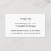 Chef-Pet servies | Goudblad Lux Marmer Visitekaartje (Achterkant)