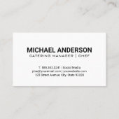 Chef-Pet | Spatula | Marmer Visitekaartje (Achterkant)