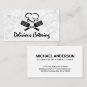 Chef-Pet | Spatula | Marmer Visitekaartje (Voorkant / Achterkant)