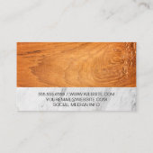 Chef Pet Spoon Fork | Houtmarmer Visitekaartje (Achterkant)