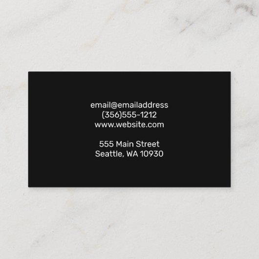 Chef Pet Spoon Fork Logo Visitekaartje (Achterkant)