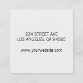 Chef-Pet | Tegel Achtergrond Vierkante Visitekaartje (Achterkant)