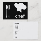 Chef-pet Visitekaartje (Voorkant / Achterkant)