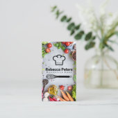 Chef-Pet | Whisk | Verse groenten Visitekaartje (Staand voorkant)