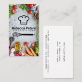 Chef-Pet | Whisk | Verse groenten Visitekaartje (Voorkant / Achterkant)