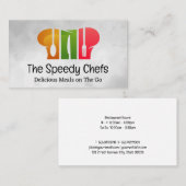 Chef-Pet zilverwerk Logo Visitekaartje (Voorkant / Achterkant)