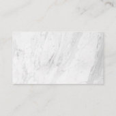 Chef-pictogram | Wit Marmer Visitekaartje (Achterkant)