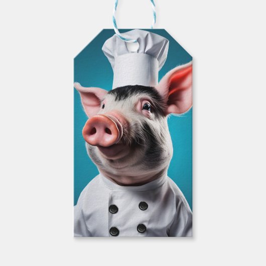 Chef Pig Cadeaulabel (Voorkant)