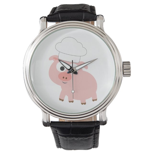 Chef Pig Horloge (Voorkant)