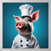 Chef Pig Poster (Voorkant)