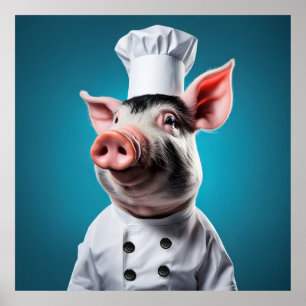 Chef Pig Poster