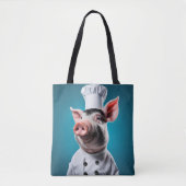 Chef Pig Tote Bag (Voorkant)