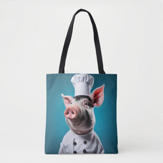 Chef Pig Tote Bag (Voorkant)