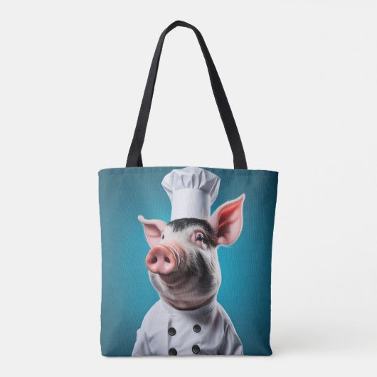 Chef Pig Tote Bag (Achterkant)