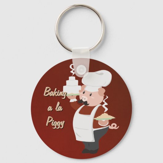 Chef Piggy Sleutelhanger (Voorkant)