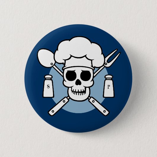 Chef Pirate Ronde Button 5,7 Cm (Voorkant)
