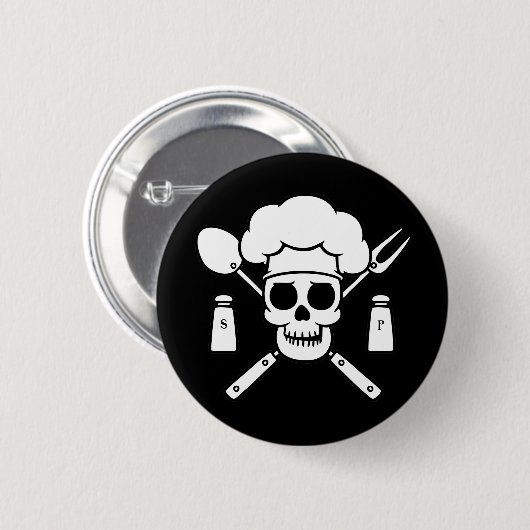 Chef Pirate Ronde Button 5,7 Cm (Voorkant /achterkant)