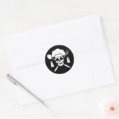 Chef Pirate Ronde Sticker (Envelop)